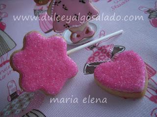 Galletas decoradas...de color de rosa!!