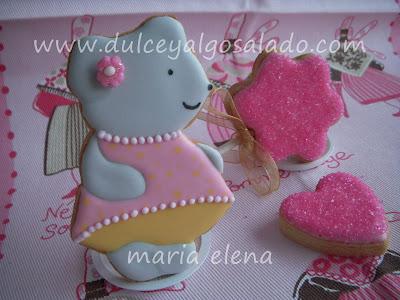 Galletas decoradas...de color de rosa!!