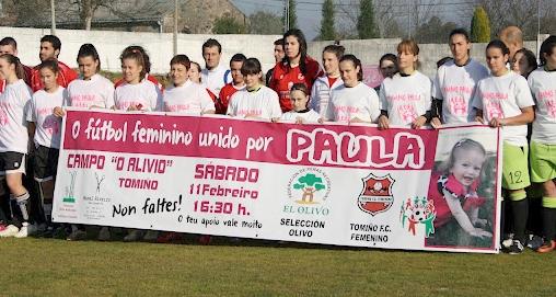 EL FÚTBOL FEMENINO SE UNIÓ POR PAULA EN TOMIÑO