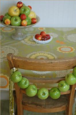 decoracion con manzanas