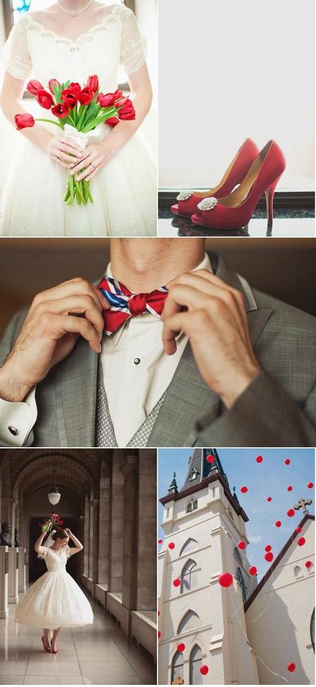 Una boda con detalles en Rojo