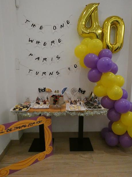 Tarta para Paris 40 Cumpleaños. Sin Huevo