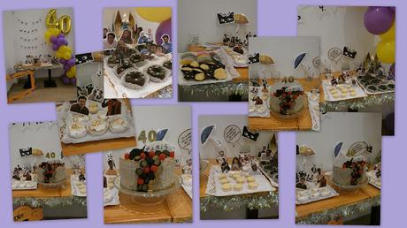 Tarta para Paris 40 Cumpleaños. Sin Huevo