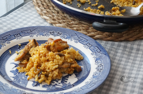 Arroz con conejo y setas
