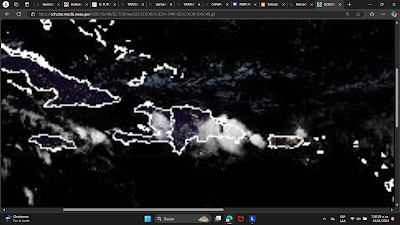 Llegada de sistema frontal causa más lluvias este jueves en RD.