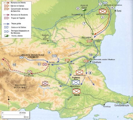 BATALLA DE ADRIANÓPOLIS (378). UN NEGRO VELO DE SANGRE.