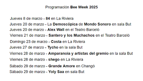 BEE WEEK 2025