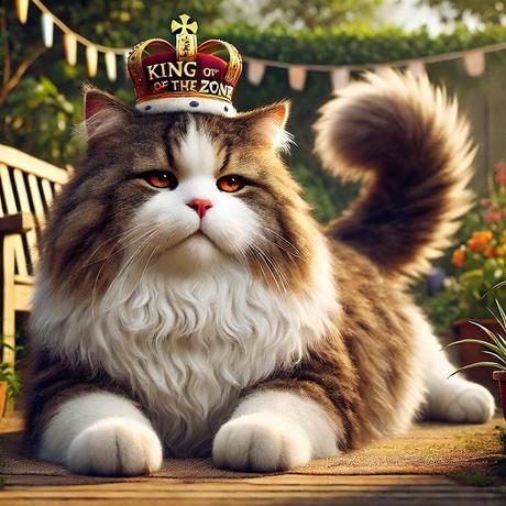 El gato gordo e indiferente.