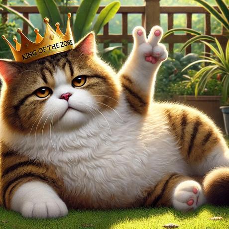 El gato gordo e indiferente.