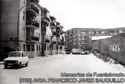 Avenida de Francisco Javier Sauquillo en 1980 Avenida de Francisco Javier Sauquillo en 1980
