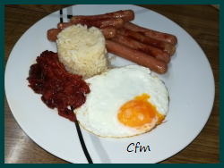 Plato combinado de salchichas