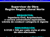 Supervisor Obra Región Litoral Norte