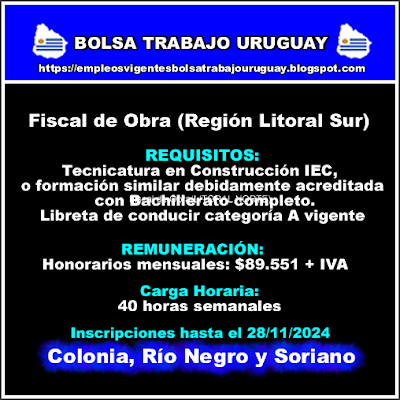 Fiscal de Obra(Región Litoral Sur)