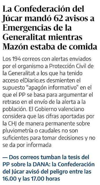 Compromís se querellará contra Mazón por su gestión de la DANA: “Nos enviaron al matadero” … Pero, hoy, el presidente de la Generalitat sigue en su cargo… Compromís se querellará contra Mazón por su gestión de la DANA: “Nos enviaron al matadero” … Pero, hoy, el presidente de la Generalitat sigue en su cargo…
