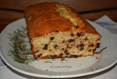 Loaf cake de vainilla con perlitas de chocolate