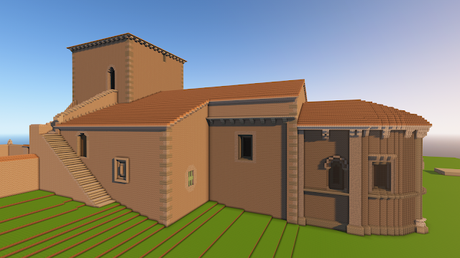 Burgos en Minecraft: Iglesia de Fuente Úrbel (Burgos), España Burgos en Minecraft: Iglesia de Fuente Úrbel (Burgos), España