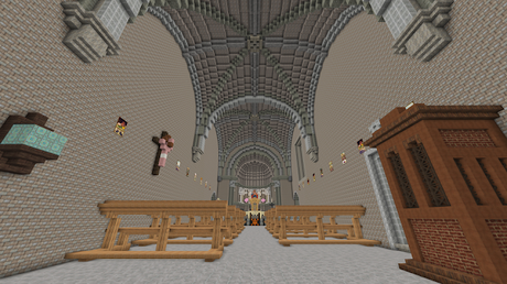 Burgos en Minecraft: Iglesia de Fuente Úrbel (Burgos), España Burgos en Minecraft: Iglesia de Fuente Úrbel (Burgos), España