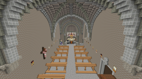 Burgos en Minecraft: Iglesia de Fuente Úrbel (Burgos), España Burgos en Minecraft: Iglesia de Fuente Úrbel (Burgos), España