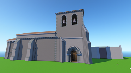 Burgos en Minecraft: Iglesia de Fuente Úrbel (Burgos), España Burgos en Minecraft: Iglesia de Fuente Úrbel (Burgos), España