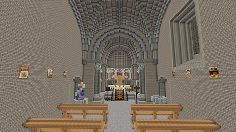Burgos en Minecraft: Iglesia de Fuente Úrbel (Burgos), España Burgos en Minecraft: Iglesia de Fuente Úrbel (Burgos), España