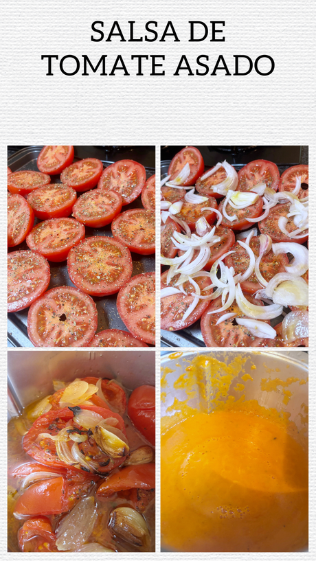 Salsa de tomates asados