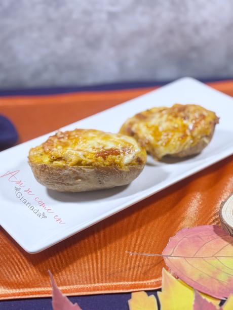 Patatas rellenas de atún en freidora de aire Patatas rellenas de atún en freidora de aire