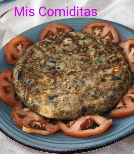 TORTILLA DE BERENJENAS CON QUESO