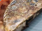 Tortilla berenjenas queso