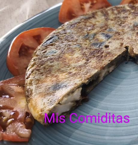TORTILLA DE BERENJENAS CON QUESO