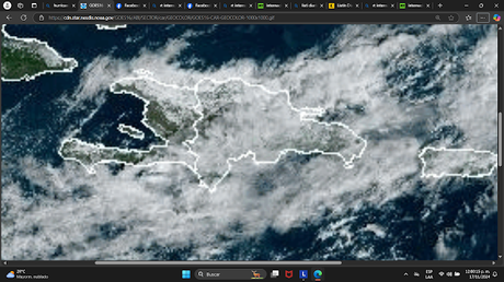 Este domingo se combinan vaguada y sistema frontal en RD Este domingo se combinan vaguada y sistema frontal en RD