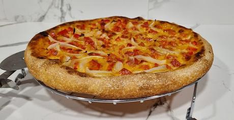 Masa de pizza de larga fermentación (mínimo 24 horas)