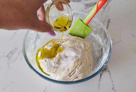 Masa de pizza de larga fermentación (mínimo 24 horas)