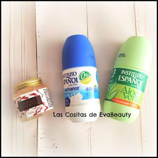 Bálsamo oriental Deliplús y desodorantes Instituto Español productos terminados acabados empties beauty belleza higiene beautyblogger blogger blog de belleza microinfluencers reseña review opinion