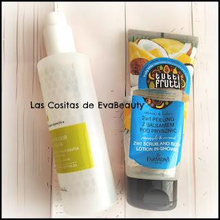 Gel limpiador Deliplus Mercadona y gel exfoliante corporal Farmona productos terminados empties acabados higiene beauty belleza blogger blog de belleza microinfluencer beautyblogger nuevo post new post opinion review reseña
