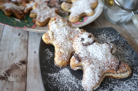 Muñecos de hojaldre rellenos de chocolate Muñecos de hojaldre rellenos de chocolate