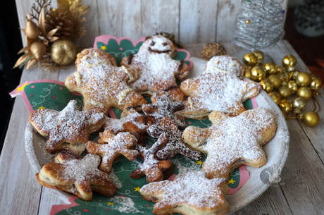 Muñecos de hojaldre rellenos de chocolate Muñecos de hojaldre rellenos de chocolate