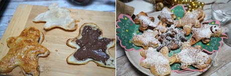 Muñecos de hojaldre rellenos de chocolate Muñecos de hojaldre rellenos de chocolate