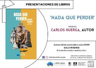 Presentación de 'Nada que perder' en la biblioteca Iván de Vargas Presentación de 'Nada que perder' en la biblioteca Iván de Vargas