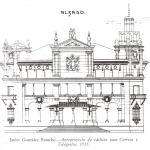 Anteproyecto de González Riancho para el edificio de Correos