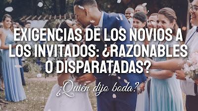 Exigencias de los novios a los invitados: ¿razonables o disparatadas?