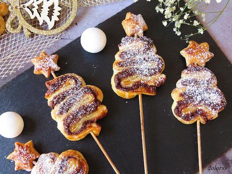 Árbol de Navidad crujiente con chocolate