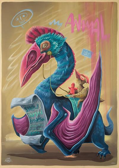 Dinosauria 2024, una exposición colectiva comisariada por Hogre