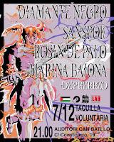 Concierto de Diamante Negro, Sanspok, Rosin de Palo y Marina Bajona en el Auditori Can Batlló