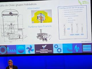 Turbinas tipo Francis y Pelton. Primer Congreso de Sistemas Eléctricos Aislados Tenerife 2024. Salto de Chira y Gorona del Viento Turbinas tipo Francis y Pelton. Primer Congreso de Sistemas Eléctricos Aislados Tenerife 2024. Salto de Chira y Gorona del Viento