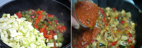 Empanadillas rellenas de fritada con bacalao