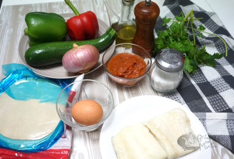 Empanadillas rellenas de fritada con bacalao