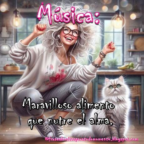 Música: Maravilloso alimento que nutre el alma.