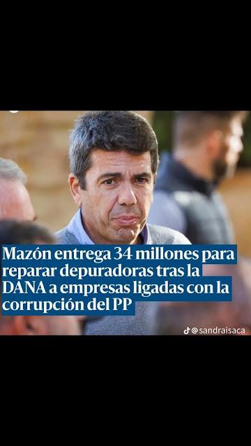Mazón adjudica contratos millonarios de emergencia a una empresa vinculada al caso Gürtel.