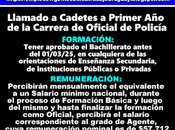 Llamado Cadetes Primer Carrera Oficial Policía
