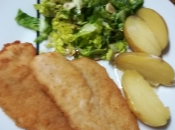 Plato combinado panga rebozada